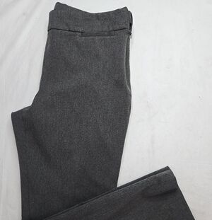 Talbots Refined Bi-Stretch Curvy Pant Gray Mid-Rise Straight Office Careerwear 8